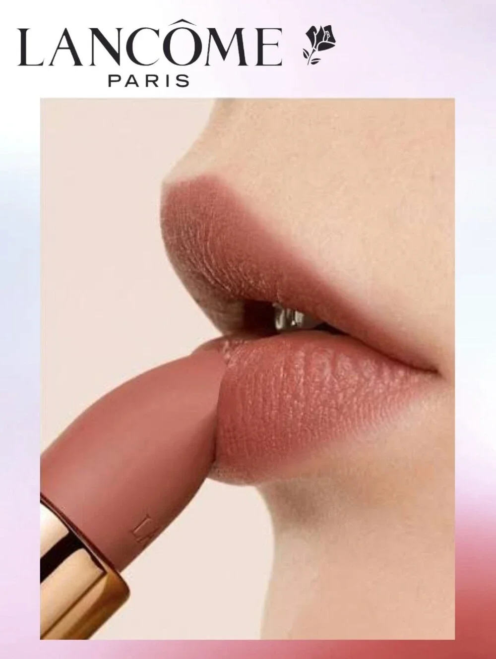 Lancome Soft Matte Lipstick First Kiss- Warm Peachy Brown